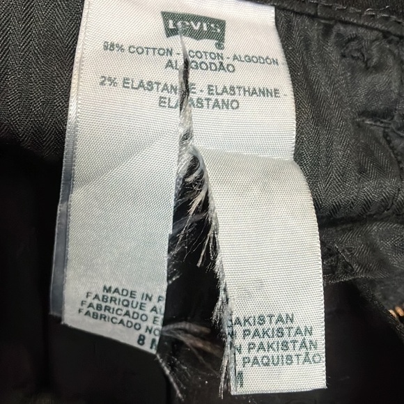 Levi’s Black Jeans Size 8 (27X30) - Picture 6 of 6
